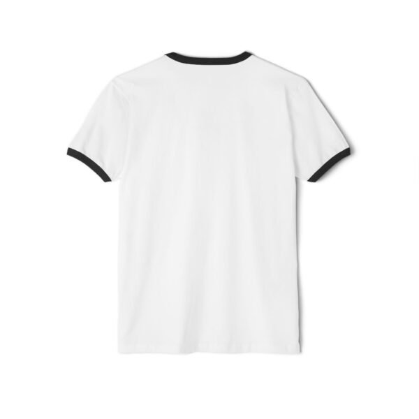 Faith Panic Button Unisex Ringer T-Shirt - Image 2