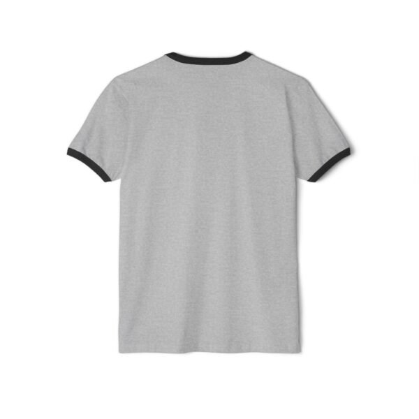 Faith Panic Button Unisex Ringer T-Shirt - Image 6