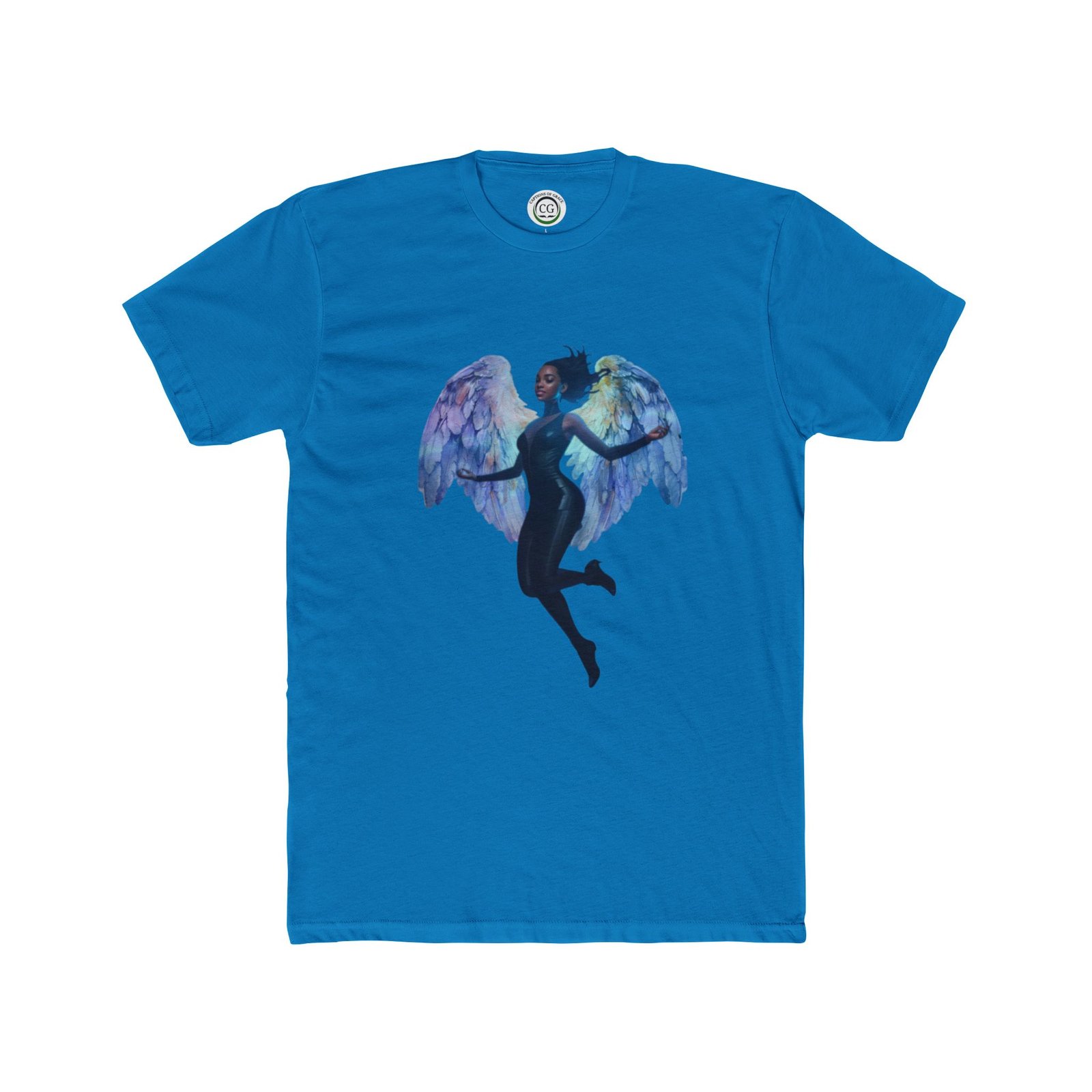 Wings of Freedom Graphic Tee, Angel T-Shirt for Dreamers, Artistic Cotton Crew, Unique Gift for Art Lovers, Casual Everyday Wear - Image 10