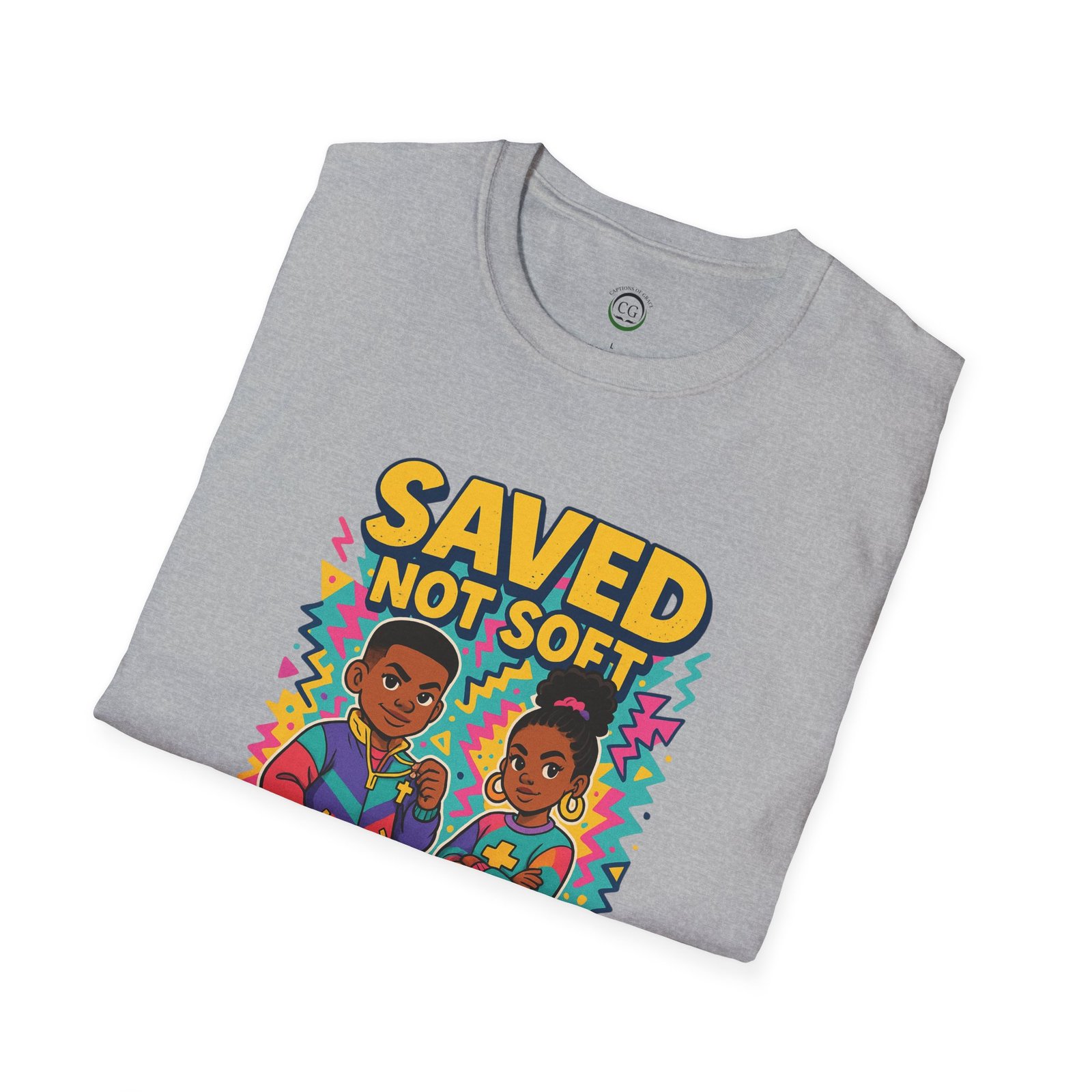 Saved Not Soft T-Shirt — Retro Christian Youth Faith Tee - Image 8