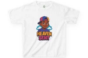 Kids "Heaven Sent" T-Shirt — Cute Angelic Boy Graphic Tee for Toddlers & Kids