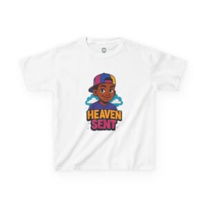 Kids "Heaven Sent" T-Shirt — Cute Angelic Boy Graphic Tee for Toddlers & Kids