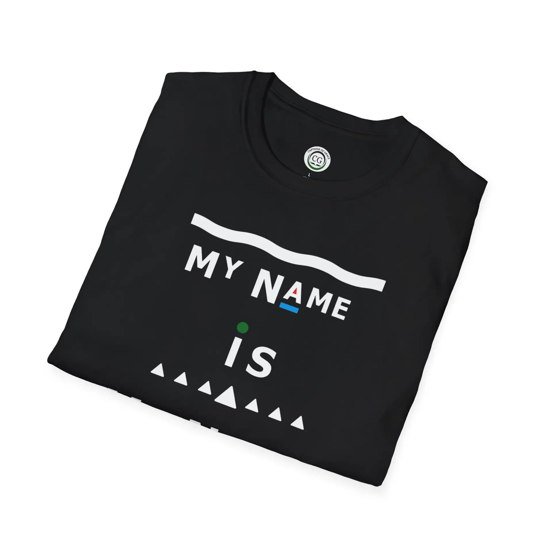 My Name Is.. Abstract Dot & Dash T-Shirt — Subtle Color Accent Tee - Image 4