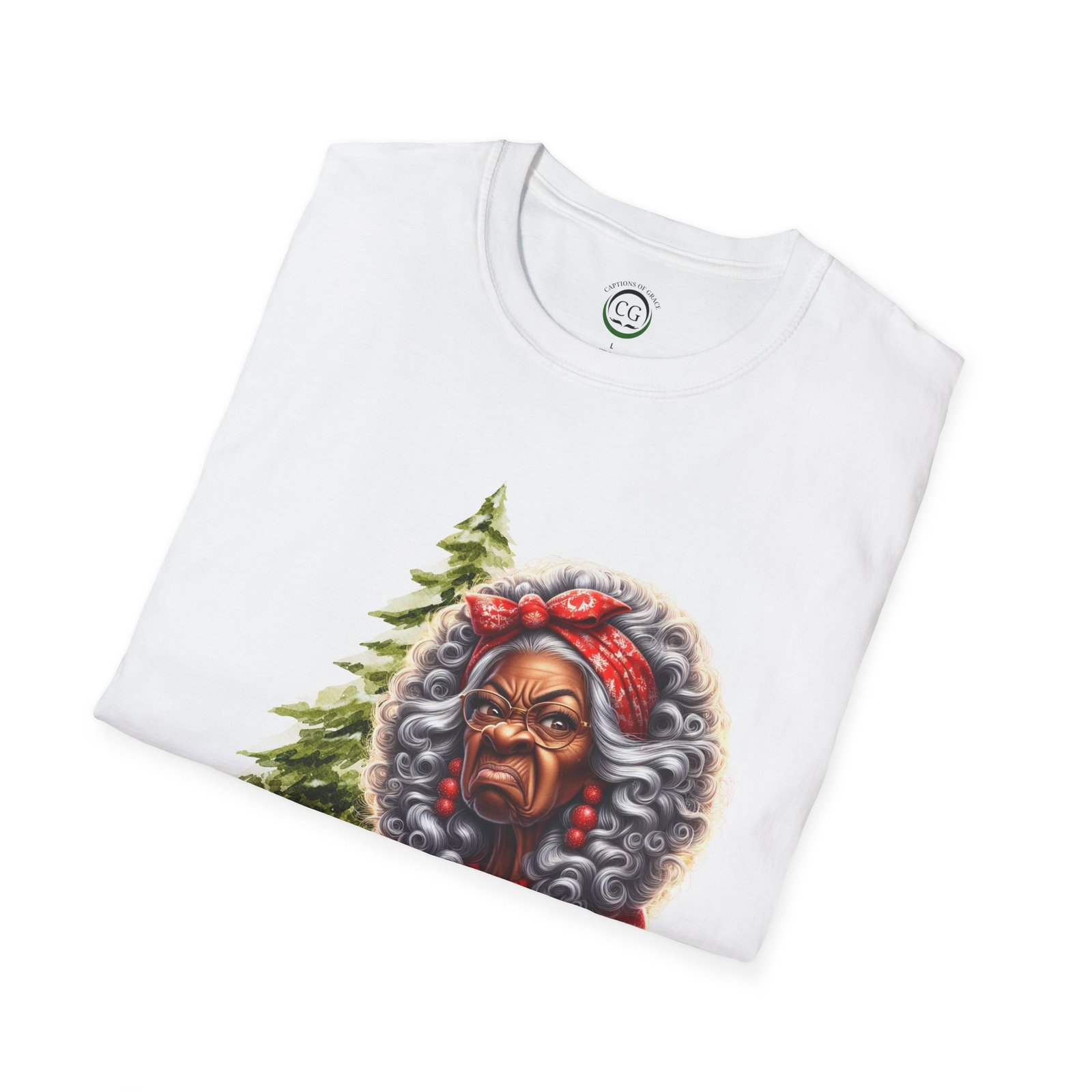 T-Shirt — "Don't Ask For Nuthin!" Black Santa Christmas Tee - Image 3