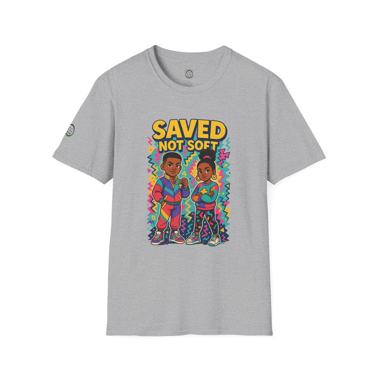 Saved Not Soft T-Shirt — Retro Christian Youth Faith Tee - Image 5