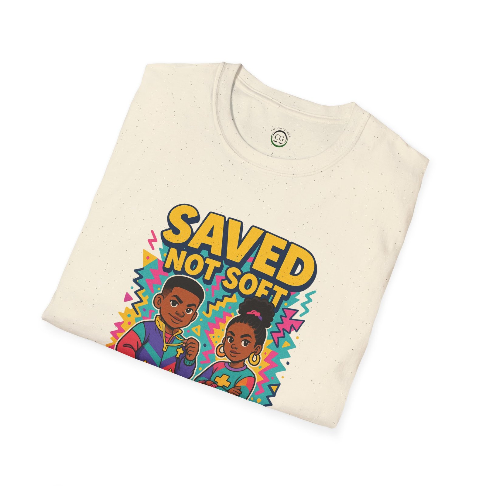 Saved Not Soft T-Shirt — Retro Christian Youth Faith Tee - Image 12
