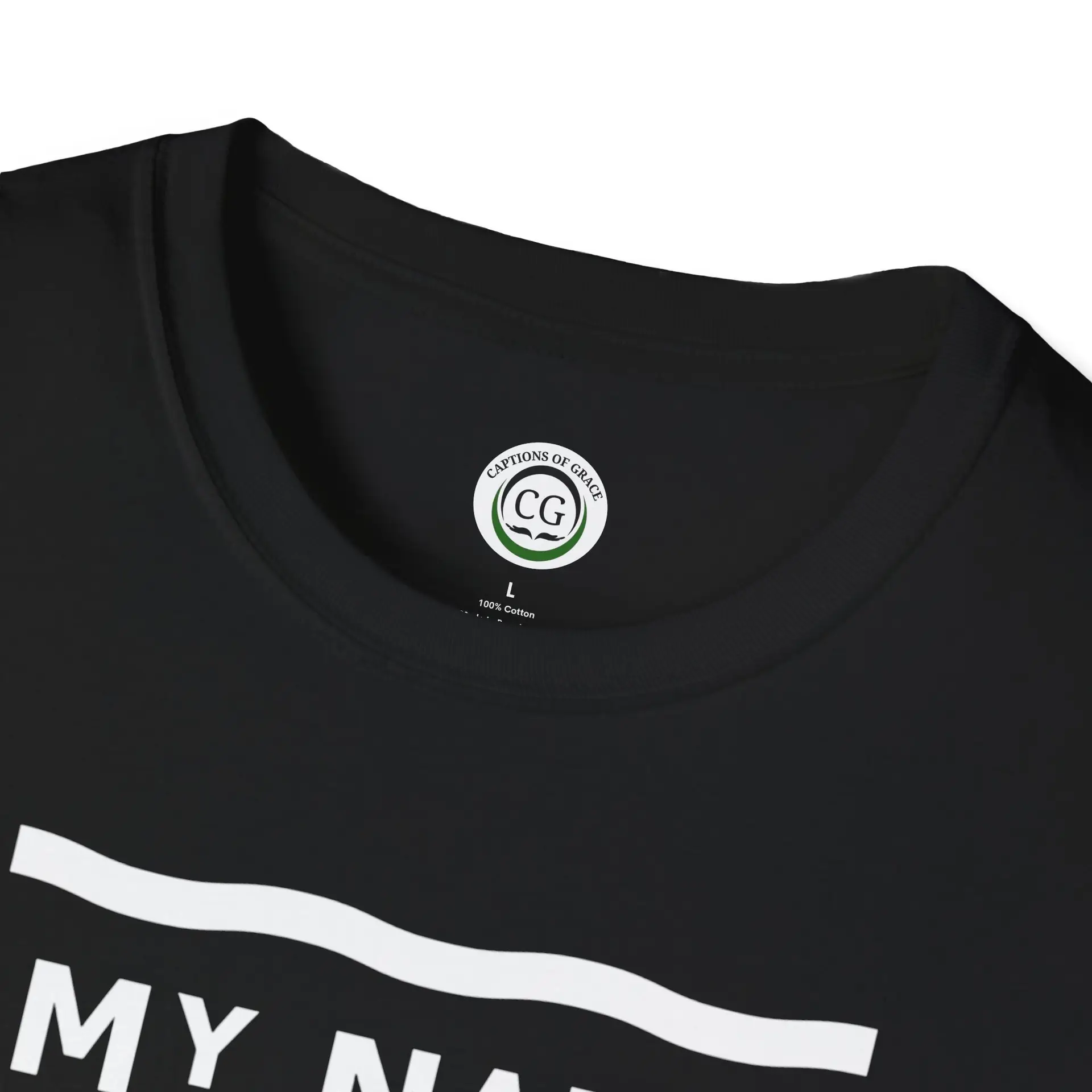 My Name Is.. Abstract Dot & Dash T-Shirt — Subtle Color Accent Tee - Image 3
