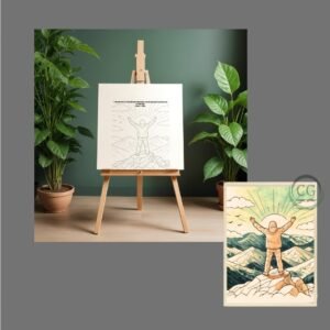 Mountains Praise Art Sheet